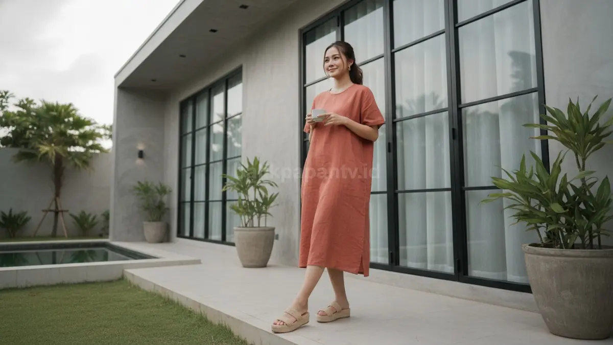 Dress untuk Gen-Z dengan tampilan sederhana dan nyaman untuk aktivitas harian.
