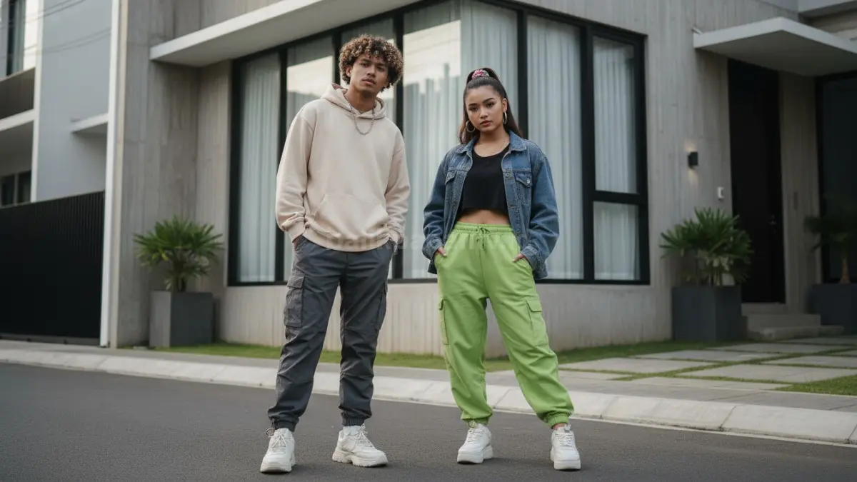 Gaya oversized streetwear Gen-Z yang sering muncul di FYP TikTok dan mudah diterapkan sehari-hari.
