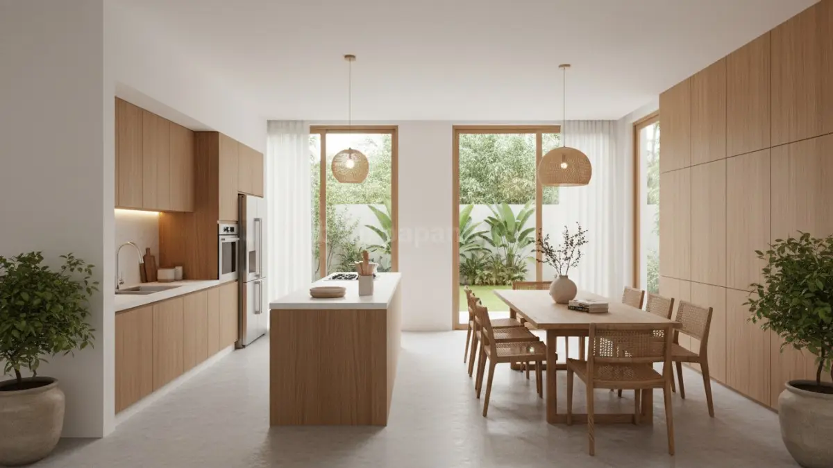 Konsep open space membuat dapur dan ruang makan terasa lebih luas, nyaman, dan terhubung (BTV/Ai)