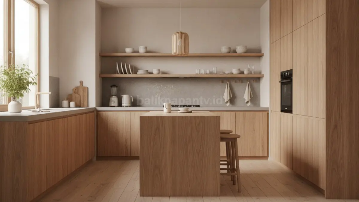 Dapur Fungsional Tanpa Banyak Ornamen (BTV/Ai)