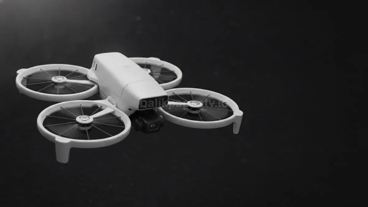 DJI Flip terbang otomatis dengan pelindung baling-baling bawaan untuk penggunaan yang aman. (BTV/Ai)