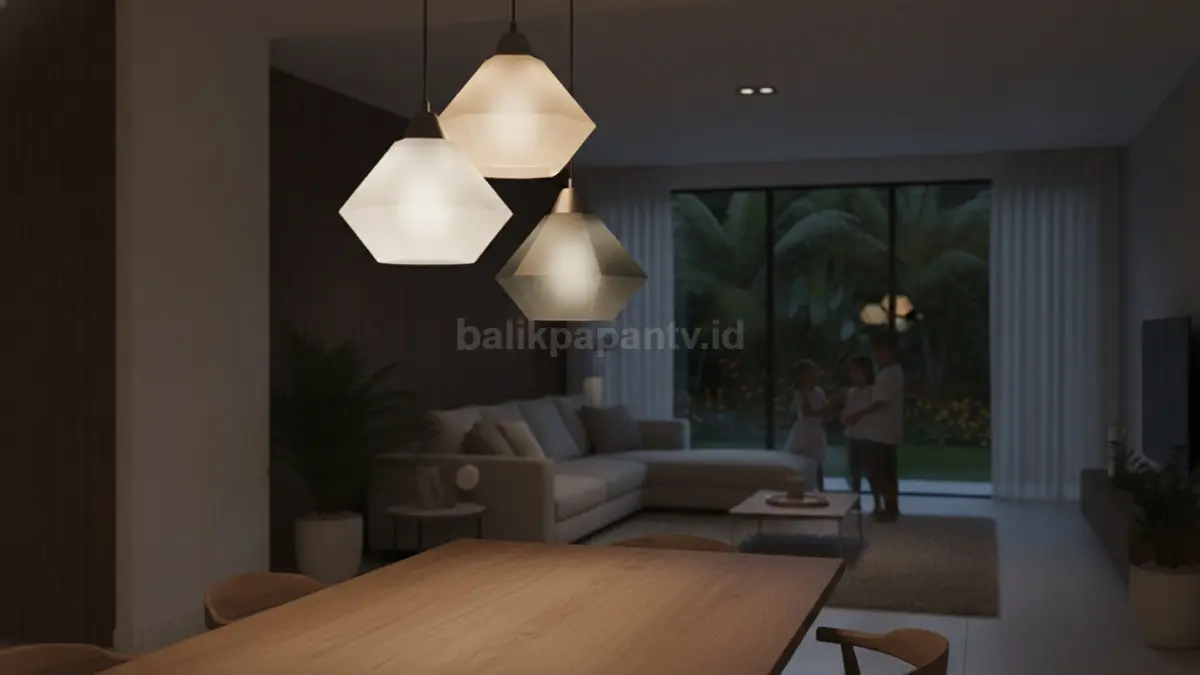 Lampu Kaca Buram Berwarna Lembut (BTV/Ai)