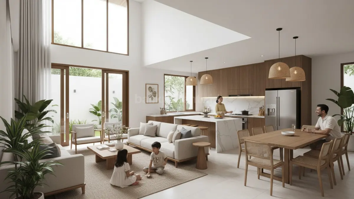 Open Space dengan Dapur Terbuka (BTV/Ai)