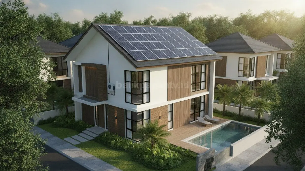 Panel surya rumah membantu memanfaatkan energi matahari untuk mengurangi ketergantungan pada listrik konvensional. (BTV/Ai)