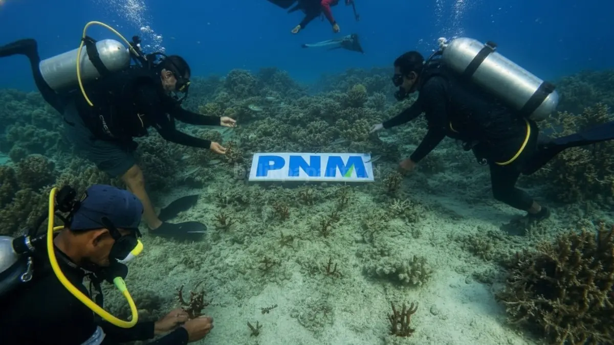 Penanaman mangrove oleh PNM sebagai upaya menjaga ekosistem pesisir dan sumber kehidupan masyarakat.