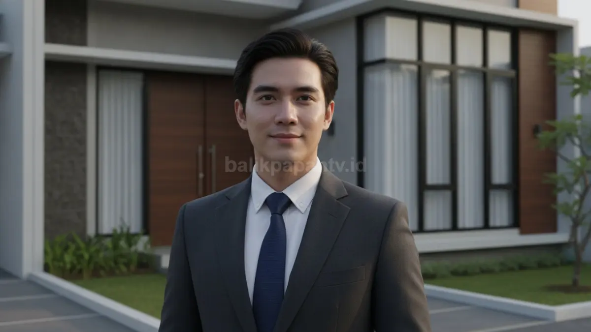 Pria berpenampilan profesional dengan kulit wajah terlihat bersih dan segar.
