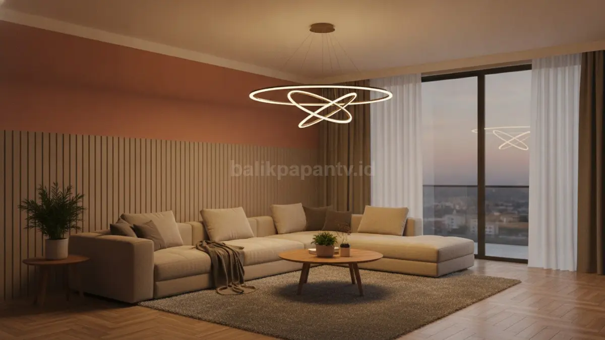 Tren lampu gantung dekoratif 2026 dengan desain modern yang memperkuat suasana ruang (BTV/Ai)