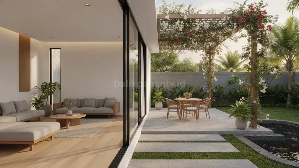 Area semi outdoor membuat rumah terasa lebih luas, segar, dan nyaman. (BTV/Ai)