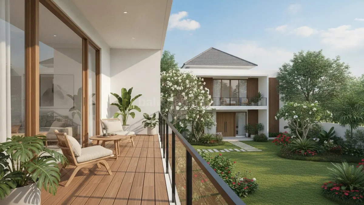 Balkon nyaman yang menambah estetika sekaligus menjadi area santai keluarga. (BTV/Ai)
