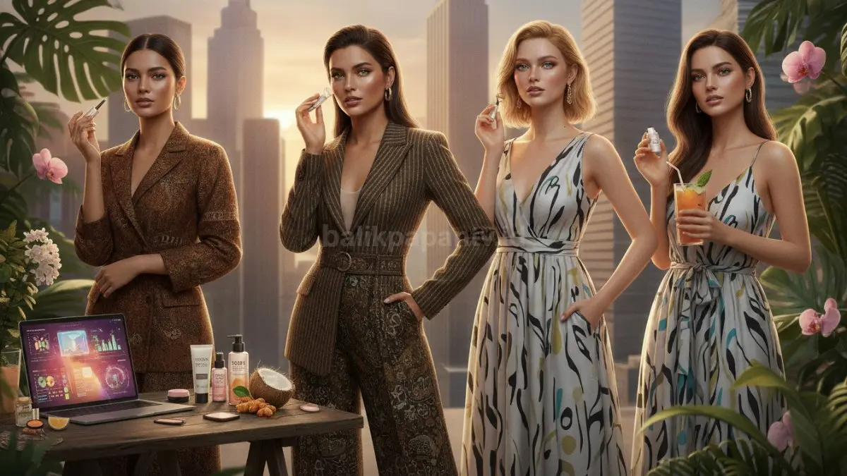 Ilustrasi: Cosmopolitan merangkum tren kecantikan dan gaya hidup global di kanal style and beauty. (BTV/AI)