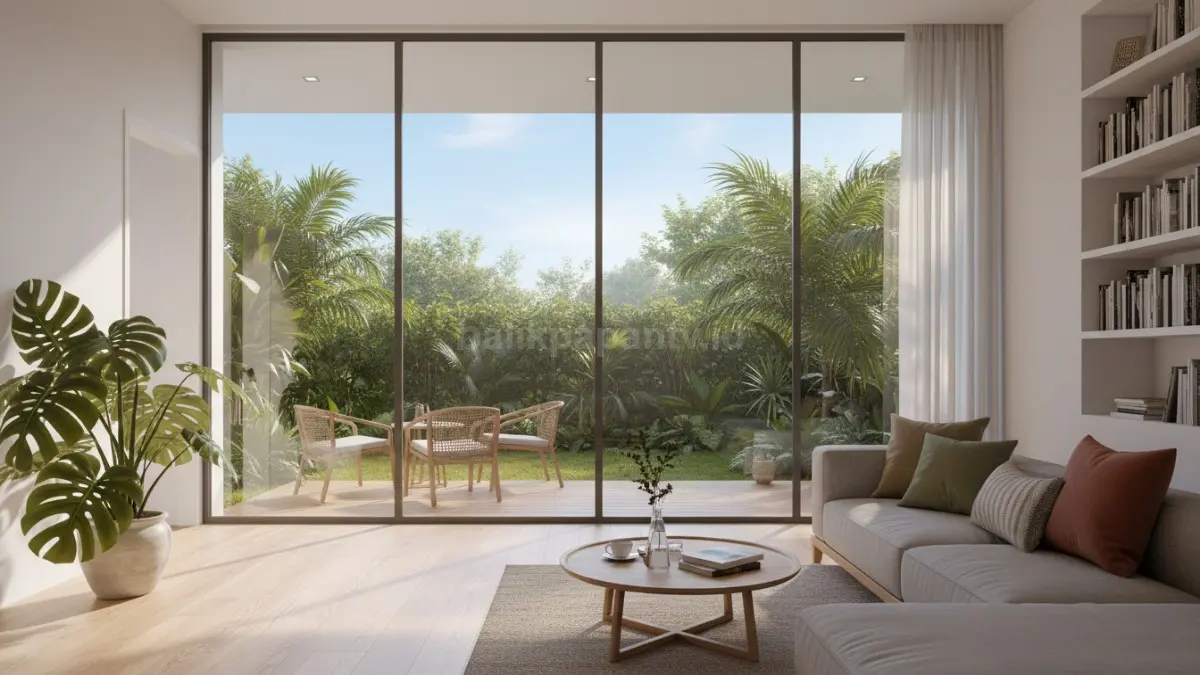 Jendela besar membuat rumah terasa lebih terang, luas, dan hemat energi. (BTV/Ai)