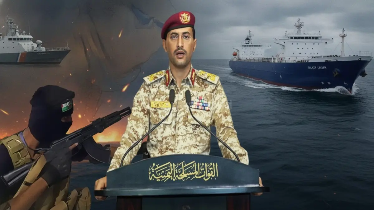 Kapal kargo melintas di Laut Merah saat Houthi mengumumkan larangan bagi seluruh kapal Israel.