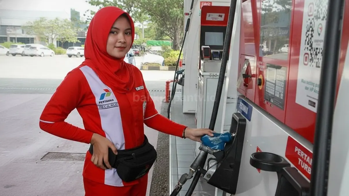 Petugas SPBU melayani pengisian Pertamax setelah penyesuaian harga BBM non subsidi Juni 2026.