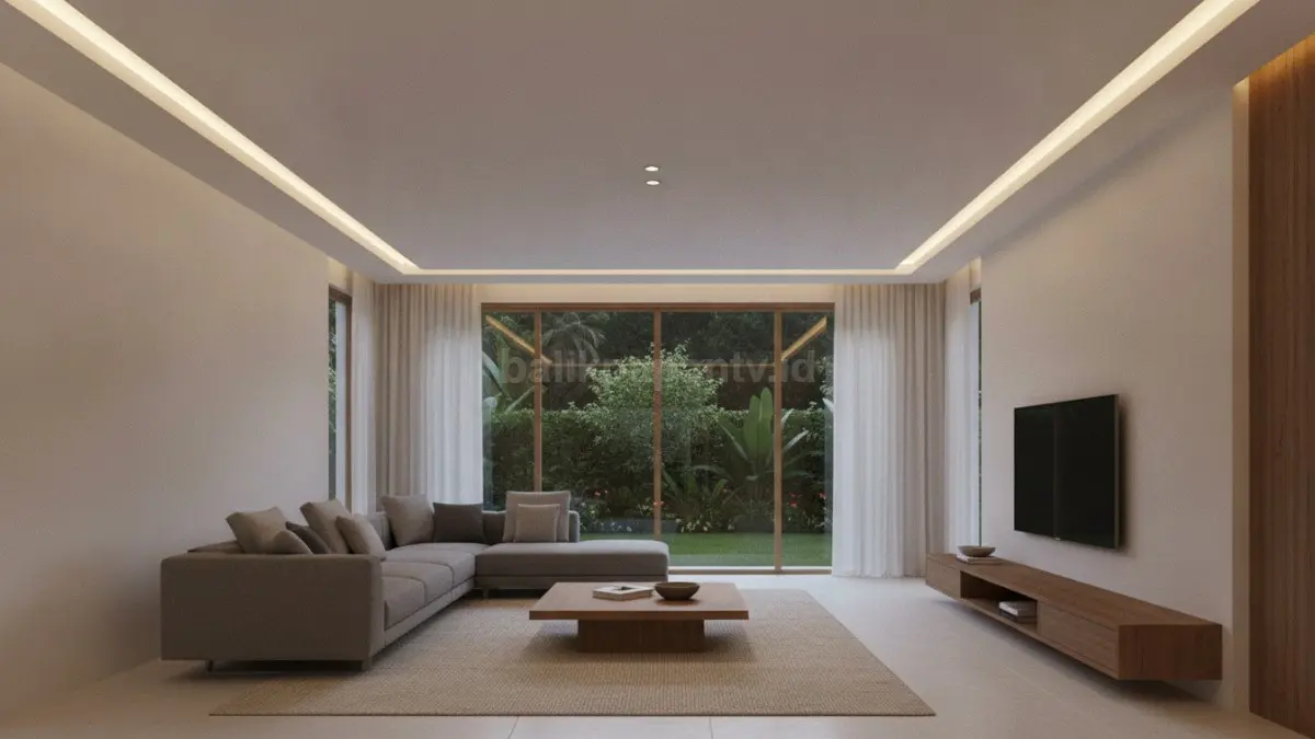 Plafon Flat Minimalis dengan Hidden Lamp (BTV/Ai)