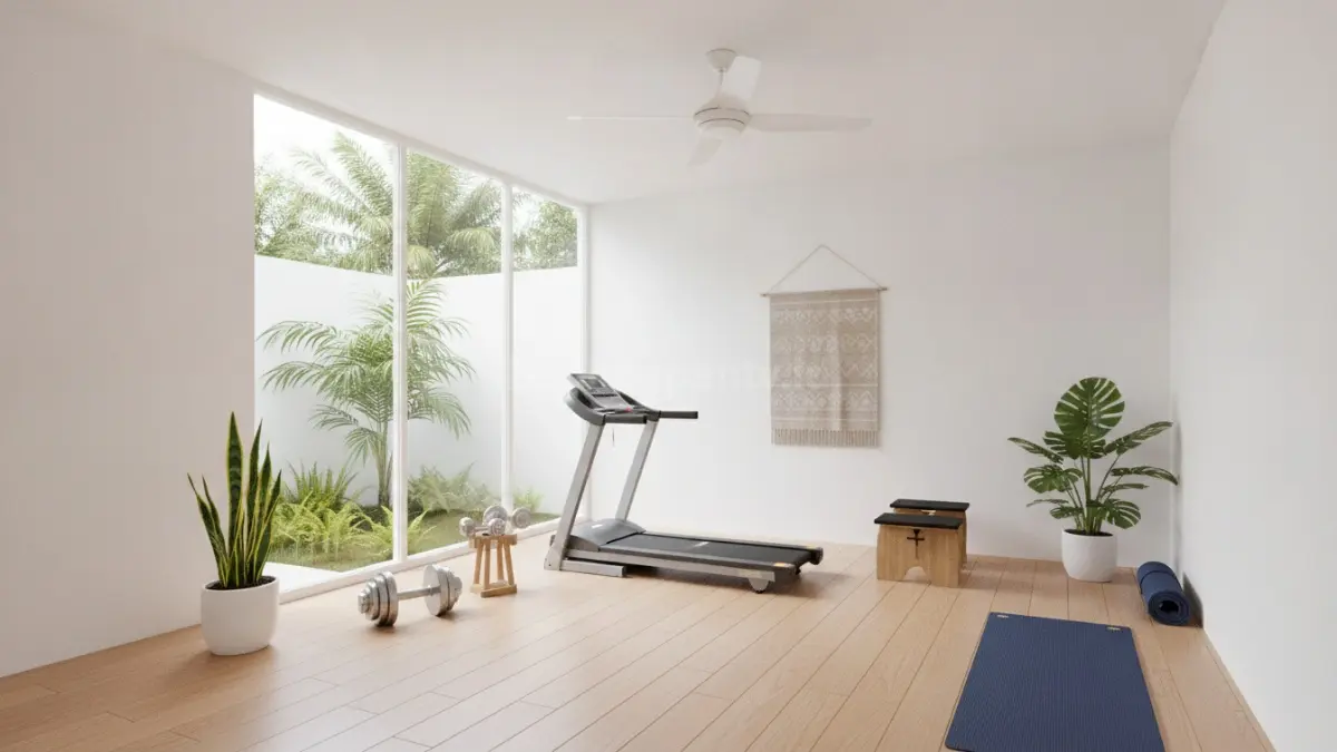 Ruang sederhana dengan ventilasi baik untuk aktivitas olahraga dan menjaga kebugaran. (BTV/Ai)