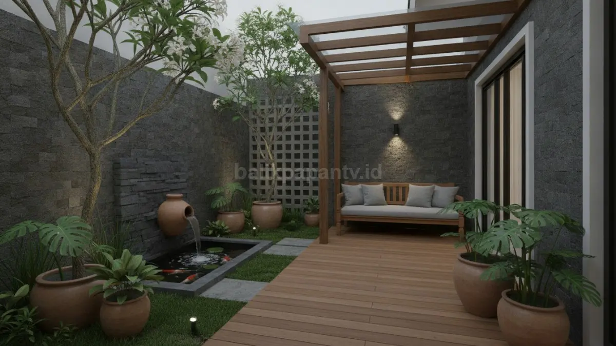 Taman kecil menghadirkan suasana segar, terang, dan lebih nyaman di rumah. (BTV/Ai)