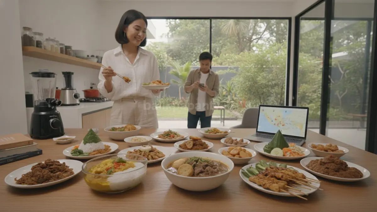Eksplorasi Kuliner Daerah mencoba makanan khas dari berbagai wilayah untuk mengenal budaya dan memperluas pengalaman rasa. (BTV/Ai)
