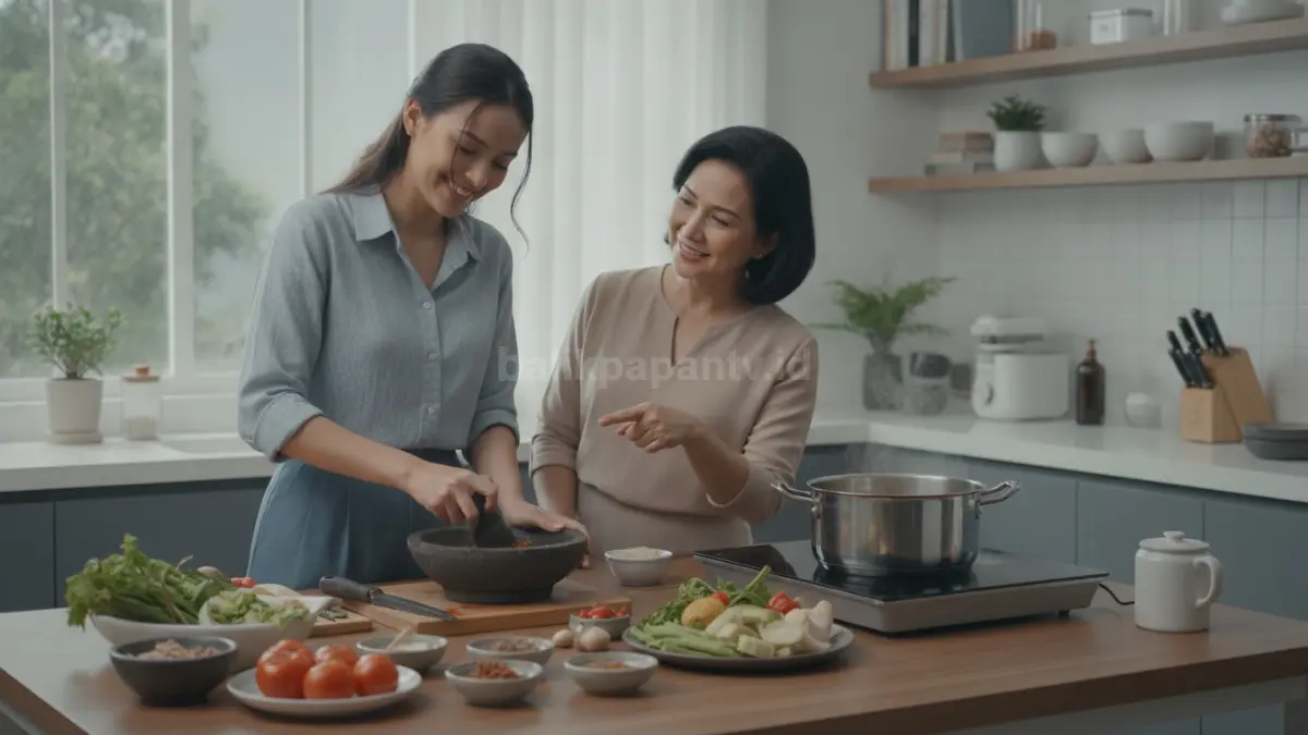 Home Cooking Tradisional memasak resep warisan keluarga dengan bahan sederhana untuk menjaga cita rasa dan tradisi tetap hidup. (BTV/Ai)
