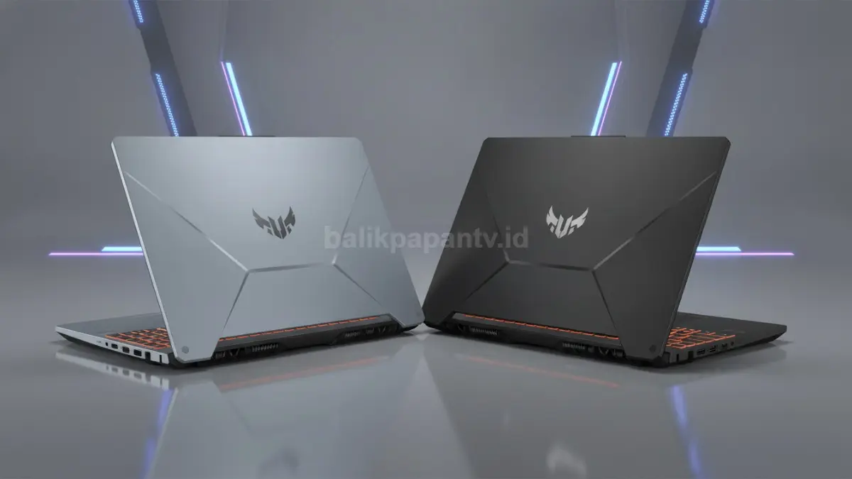 Perbandingan desain Asus TUF Gaming A15 dan TUF Gaming F15 yang memiliki karakter berbeda. (BTV/Ai)