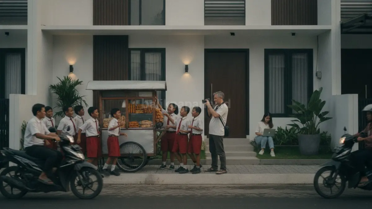 Street Photography Dokumenter merekam kehidupan jalanan secara spontan, menampilkan realitas kota yang jujur dan penuh cerita. (BTV/Ai)