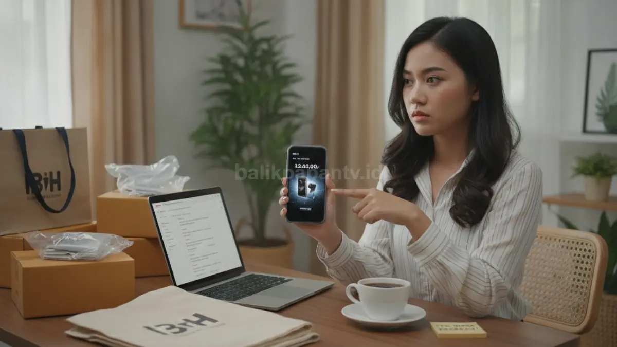 Harga terlalu murah dibanding pasaran patut dicurigai, cek ulang detail produk sebelum membeli.  (BTV/AI)