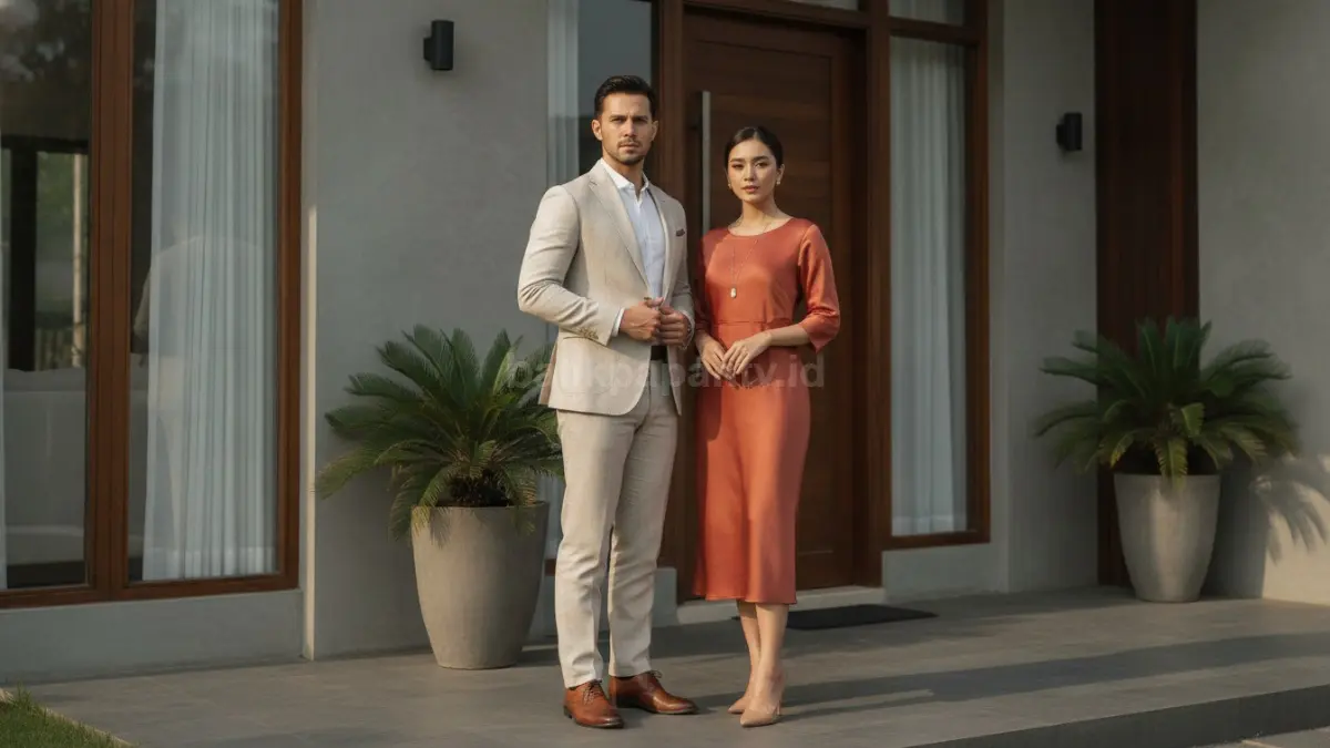 Pilihan pakaian terawat dan proporsional yang membuat penampilan terlihat premium.
