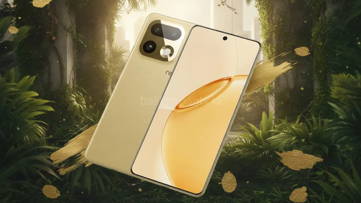 Realme 16 Pro+ tampil dengan desain Urban Wild hasil kolaborasi bersama Naoto F yang berkarakter unik.(BTV/AI) 