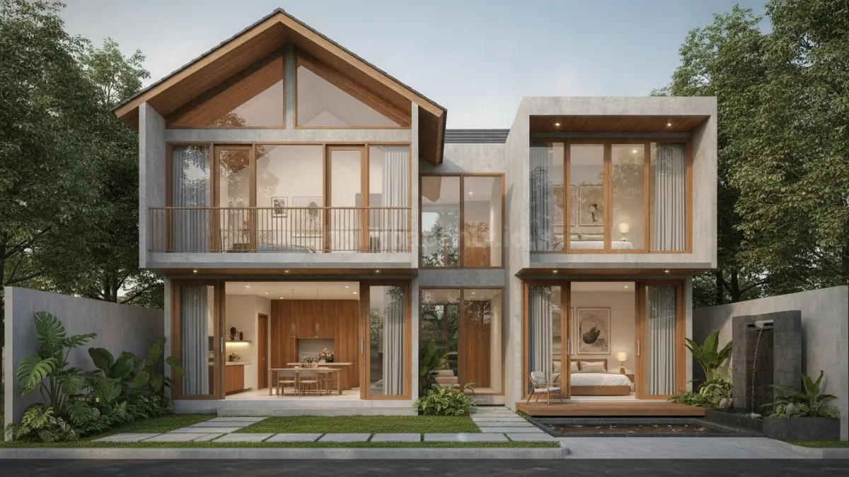 Rumah minimalis bertumbuh dirancang fleksibel untuk mengikuti kebutuhan keluarga di masa depan. (BTV/AI)