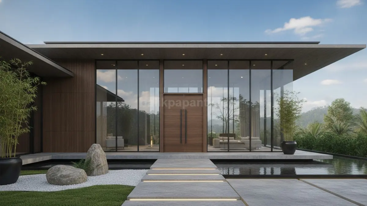 Teknologi tersembunyi menghadirkan kenyamanan modern, menjaga tampilan rumah tetap bersih dan elegan.  (BTV/AI)