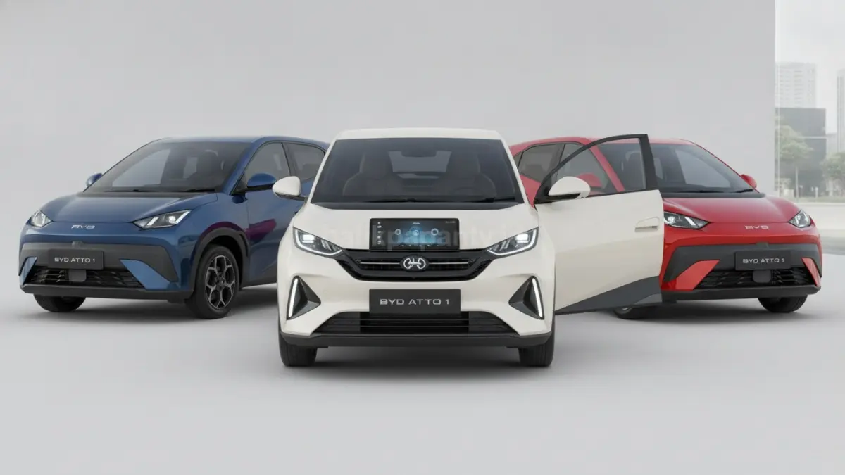 BYD Atto 1 2026 dengan desain interior baru dan pilihan tiga varian untuk pasar Indonesia. (BTV/Ai)