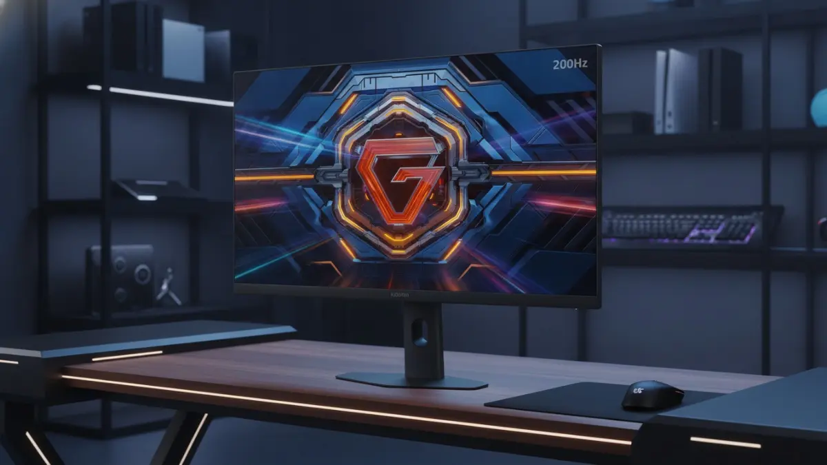 Monitor Xiaomi G24i 2026 dengan tampilan desain minimalis dan layar gaming 200Hz. (BTV/AI)
