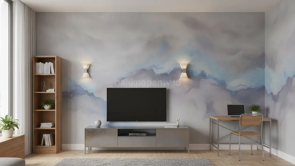 Nebula Mist menghadirkan nuansa galaksi yang lembut, membuat ruang kecil terasa lebih luas dan modern.(BTV/AI) 
