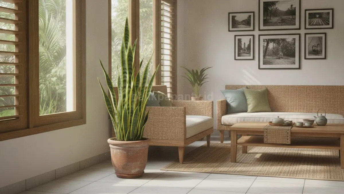 Sansevieria tahan berbagai kondisi ruangan, cocok mempercantik sudut rumah tanpa mengganggu aktivitas penghuni sehari-hari (BTV/Ai)
