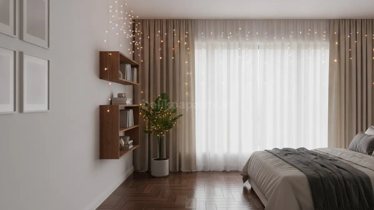 Fairy light di sudut ruangan menciptakan suasana hangat dan estetik dengan pencahayaan lembut yang tidak berlebihan (BTV/Ai).
