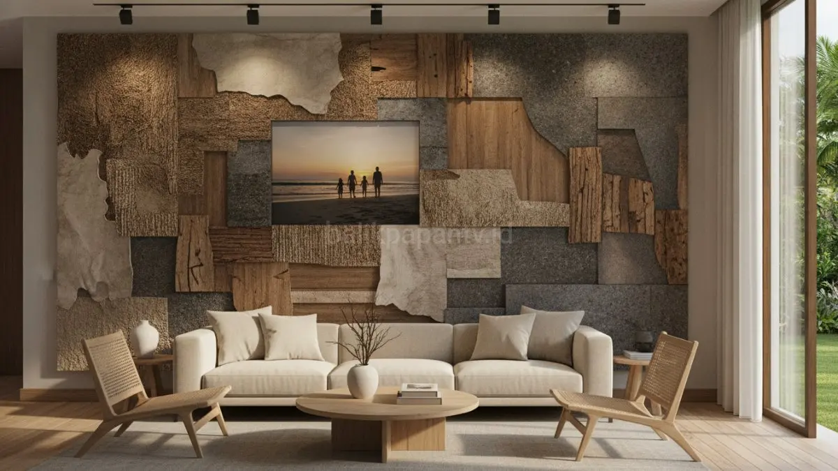 Tren wall art 2026 menekankan karya personal, bertekstur, dan bernilai emosional untuk memperkuat karakter ruang.(BTV/AI) 