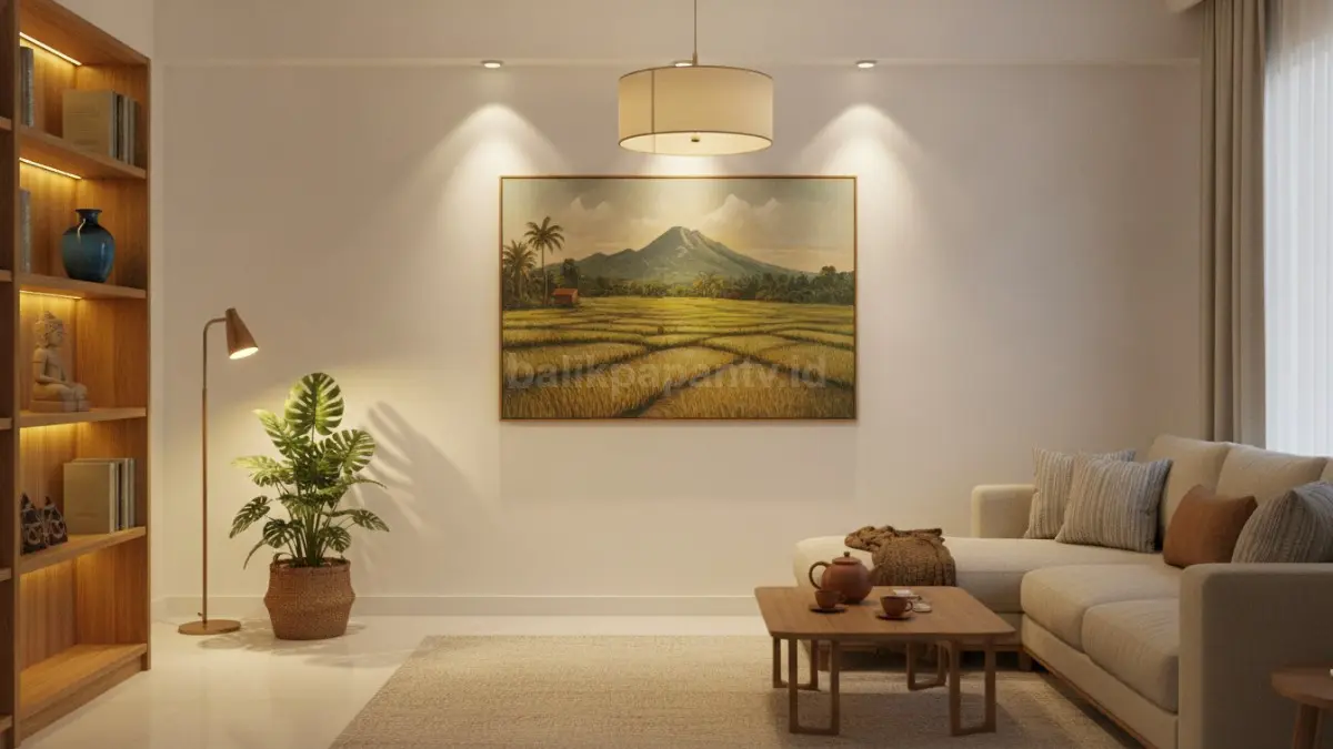 Accent lighting menonjolkan dekorasi rumah sekaligus menciptakan dimensi visual yang menarik elegan (BTV/Ai)
