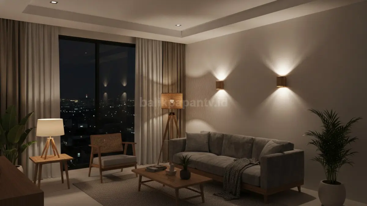 Ambient lighting berlapis memadukan beberapa sumber cahaya untuk menciptakan suasana ruangan nyaman merata (BTV/Ai)
