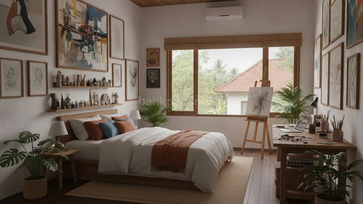 Gallery Sleep Space memanfaatkan dinding sebagai galeri karya pribadi menggabungkan area tidur dan ekspresi visual kreatif  (BTV/AI)