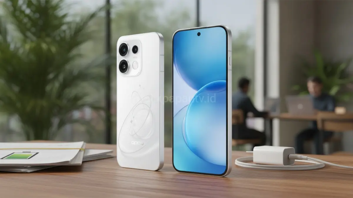 Seri OPPO Reno 16 siap meluncur dengan baterai berkapasitas besar, peningkatan fitur berbasis AI, serta dukungan pembaruan perangkat lunak jangka panjang yang semakin menarik bagi pengguna modern.(BTV/AI) 