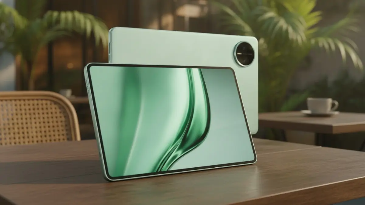 Huawei MatePad Mini tampilan desain ringkas dengan layar OLED PaperMatte modern. (BTV/AI)