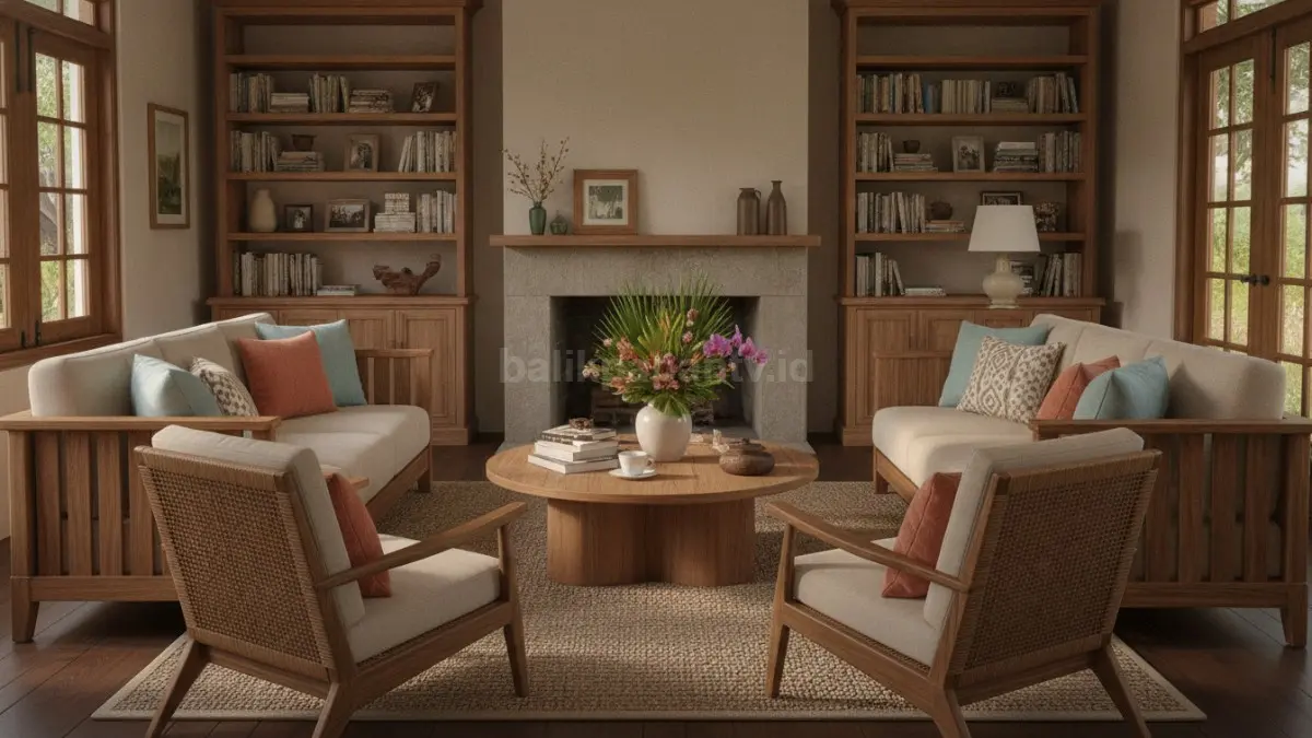 Inspirasi rumah hangat ala Nancy Meyers, memadukan kenyamanan, kehangatan, dan sentuhan personal elegan modern (BTV/AI)