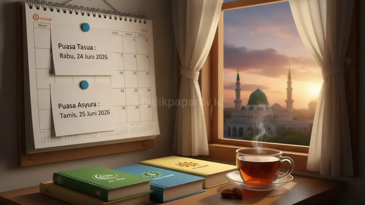 Jadwal puasa Tasua dan Asyura 2026 berpotensi berbeda menurut sejumlah organisasi Islam karena perbedaan metode penetapan awal bulan Muharam.(BTV/AI)