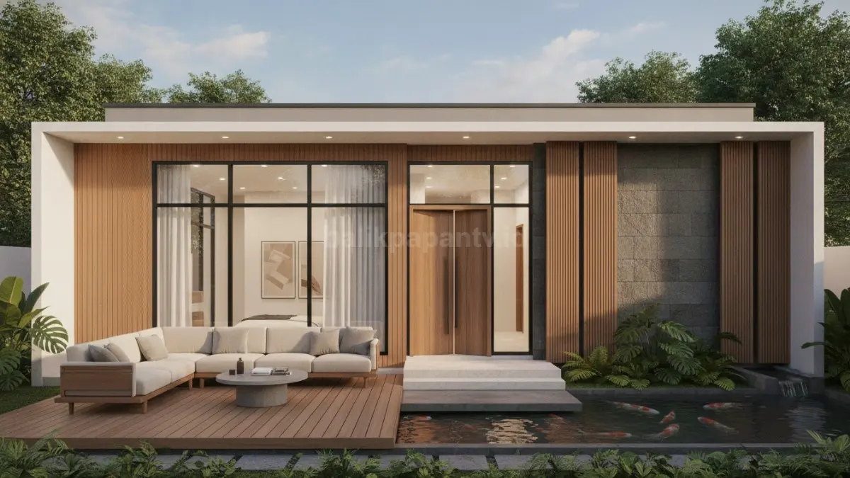 Rumah minimalis adaptif memudahkan penyesuaian ruang sesuai kebutuhan keluarga yang terus berkembang. (BTV/AI)
