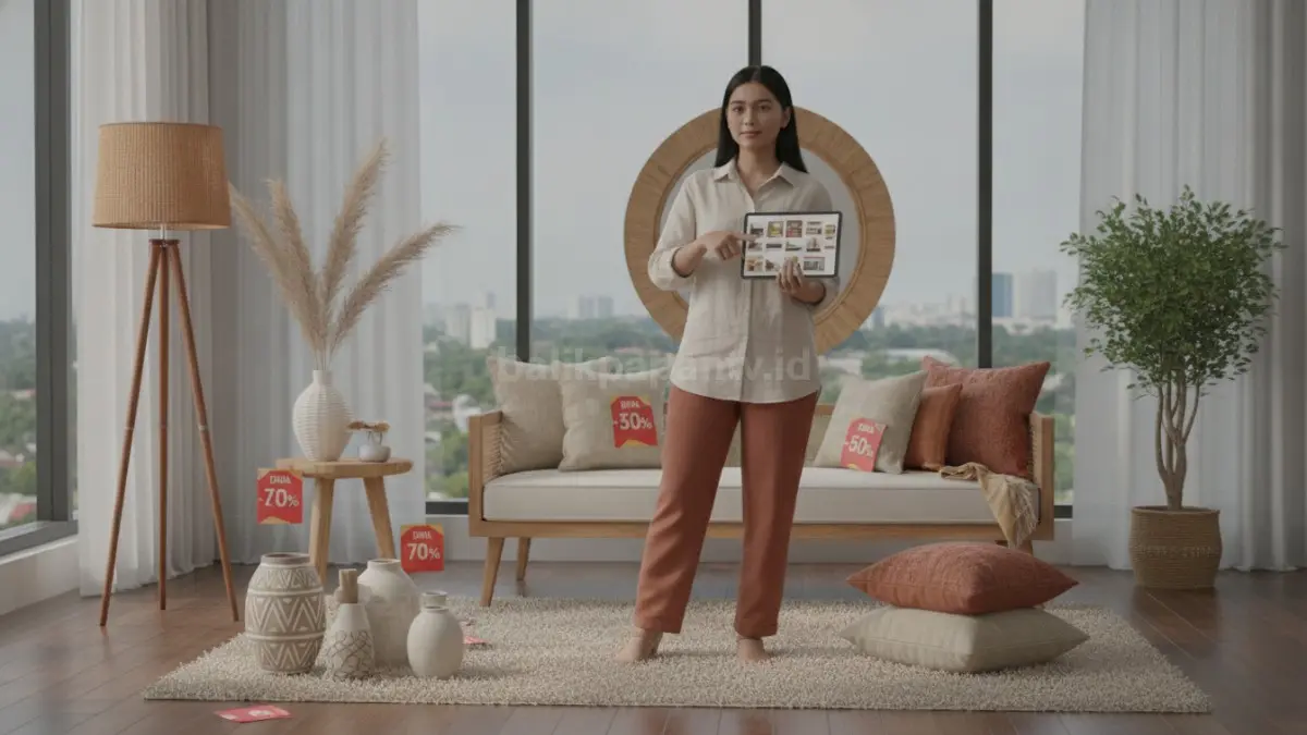 Memilih dekorasi berkualitas saat musim diskon membantu menciptakan rumah indah dengan nilai lebih. (BTV/AI)
