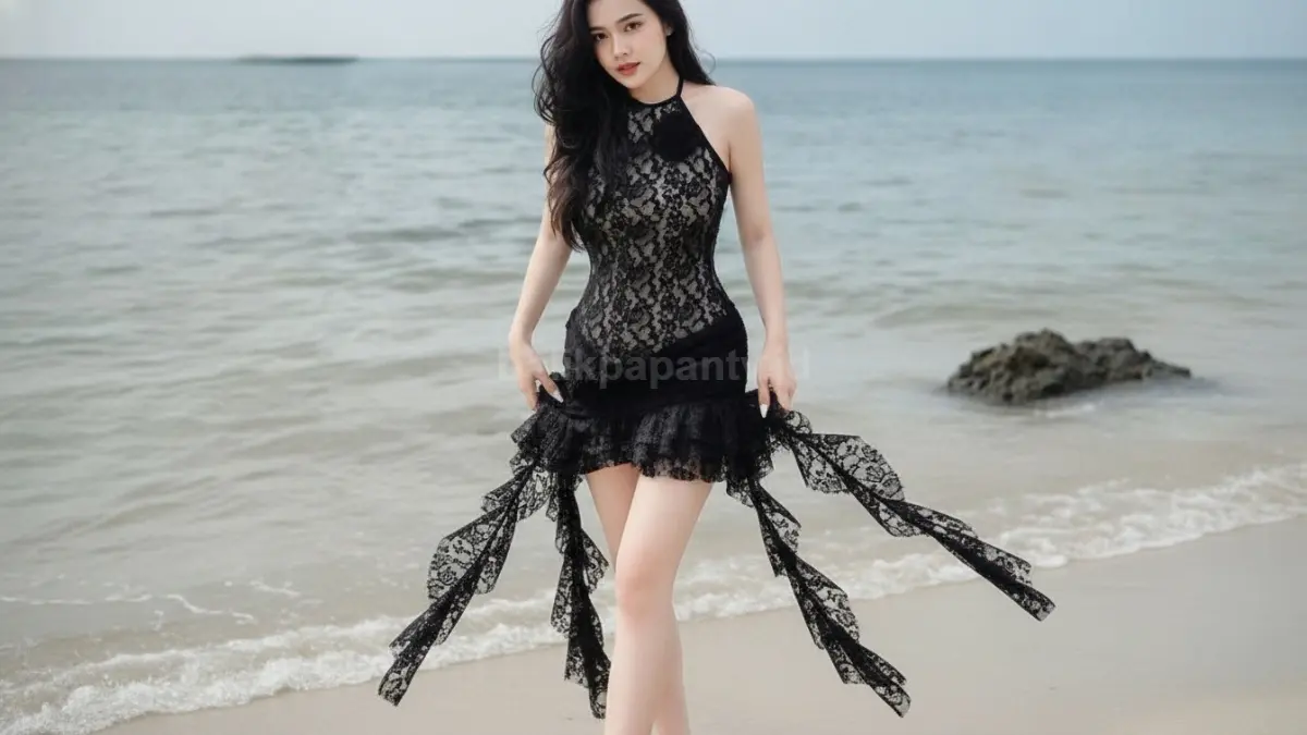 Model baju jellyfish untuk suasana pantai dan konser dengan siluet mengembang yang khas.