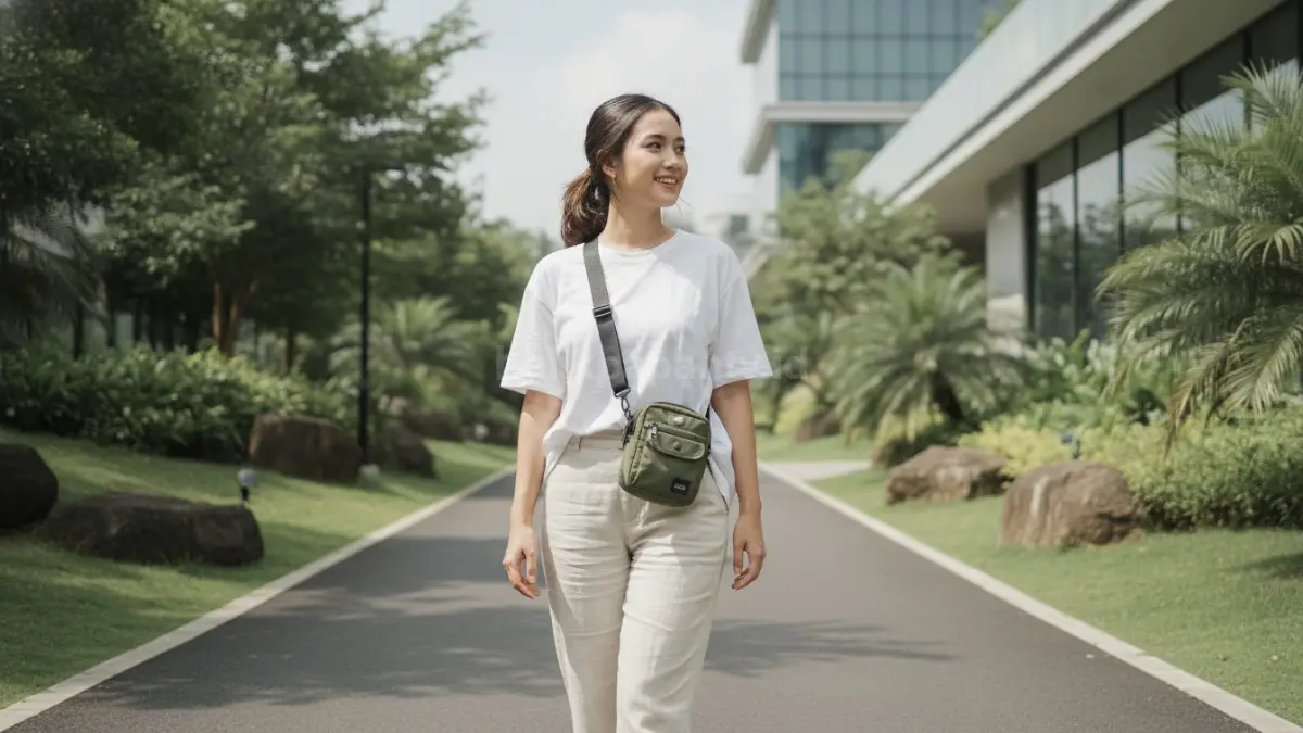 Model tas selempang mini yang nyaman digunakan untuk aktivitas santai dan mobilitas tinggi