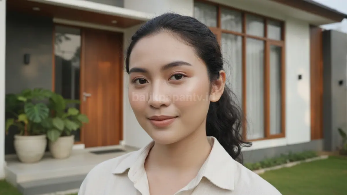 Tampilan wajah dengan base makeup yang nyaman digunakan untuk aktivitas harian.
