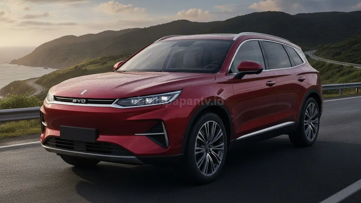 BYD Denza Tang SUV flagship berukuran 5,3 meter dengan desain modern dan teknologi elektrifikasi terbaru. (BTV/Ai)