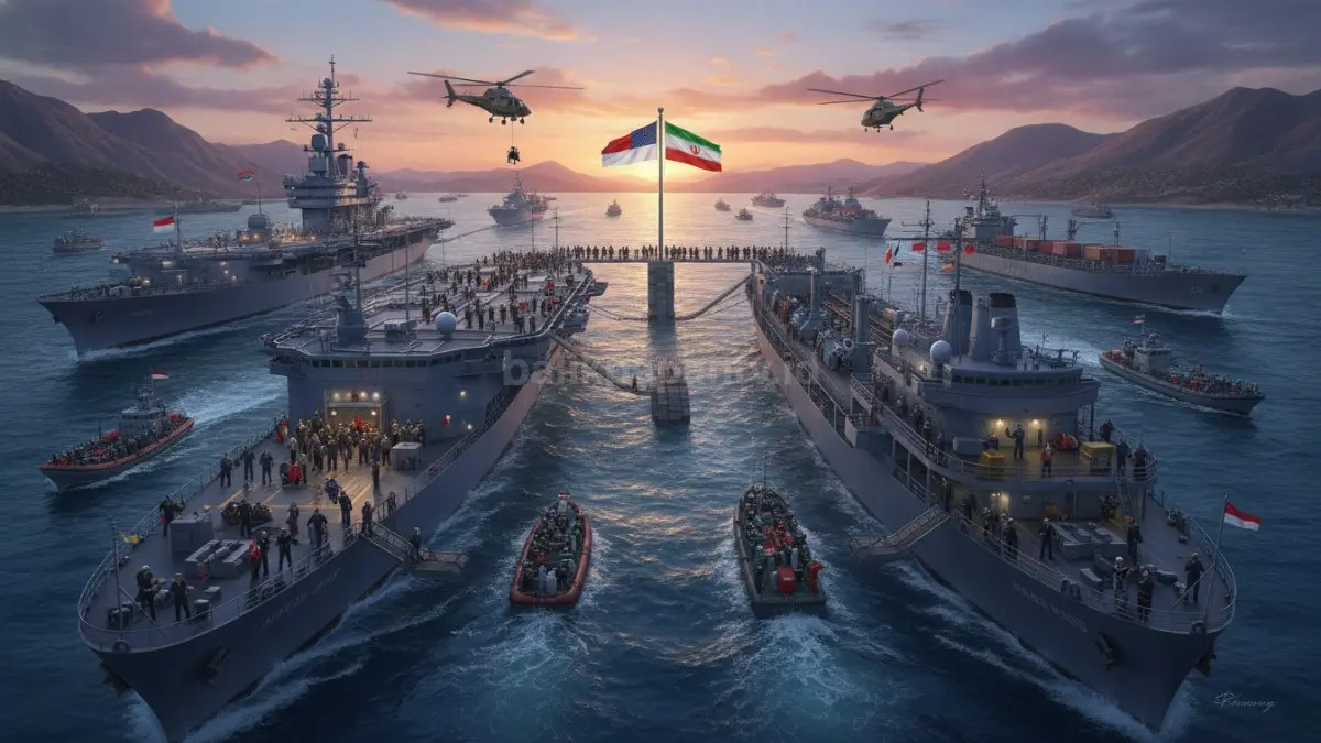 Evakuasi pelaut di Selat Hormuz dimulai setelah kesepakatan AS-Iran membuka kembali jalur pelayaran strategis dunia.