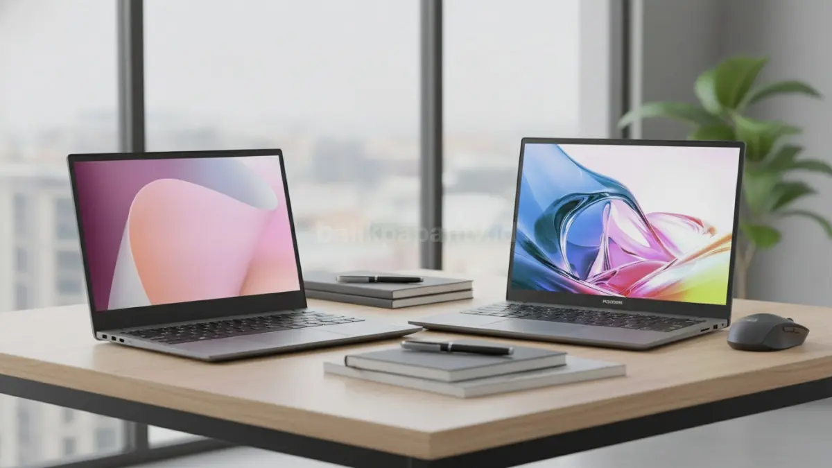 Lenovo IdeaPad Slim 3 dan Polytron Luxia menjadi pilihan menarik untuk pengguna produktivitas harian. (BTV/Ai)
